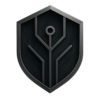 Ivan Roberts logo with metallic shield and circuit tree design